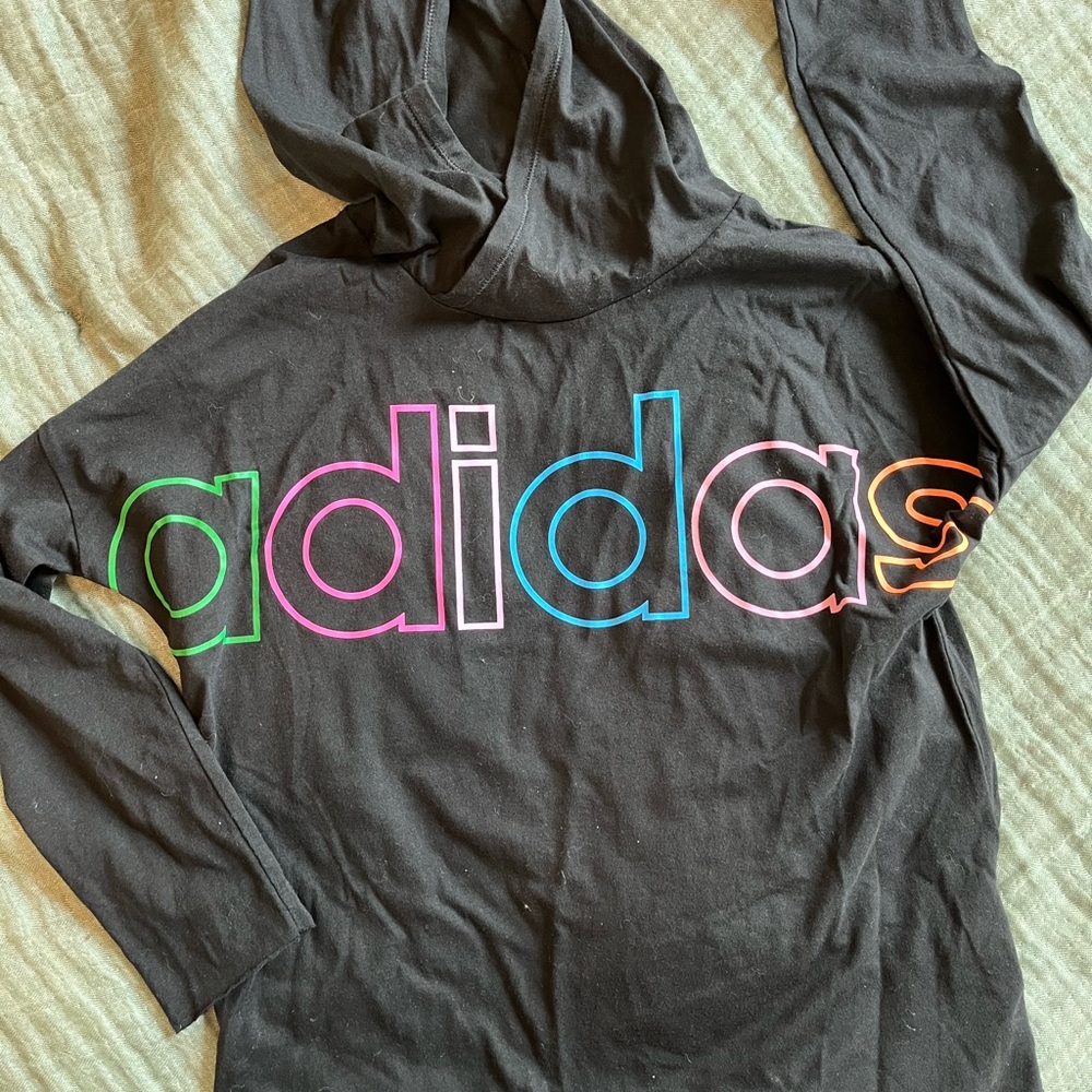 Girls lightweight Adidas hoodie🩷💚💙 - Picture 3 of 3